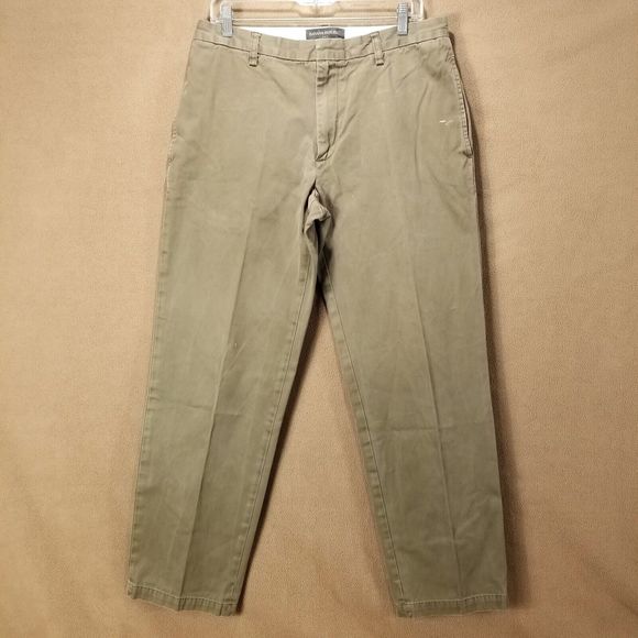 BANANA REPÚBLIC Pants Mens 33×32 Chino & Khakis Flat front - Picture 1 of 9